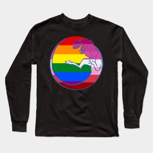 Gay / Lesbian Pride Dilophosaurus Long Sleeve T-Shirt